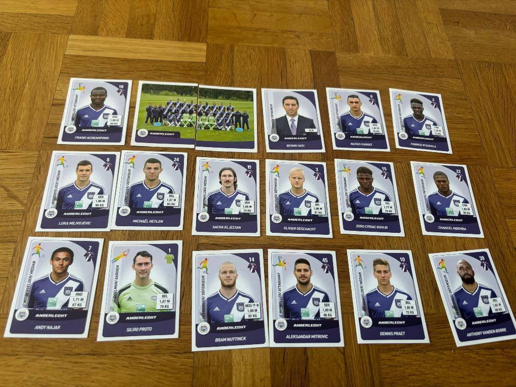 Anderlecht Panini Football Pro League 2015, Collections, Enlèvement ou Envoi, Utilisé, Affiche, Image ou Autocollant