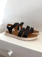 Geox - zwarte leren sandalen (D Dandra) - maat 41, Envoi, Neuf, Geox, Noir