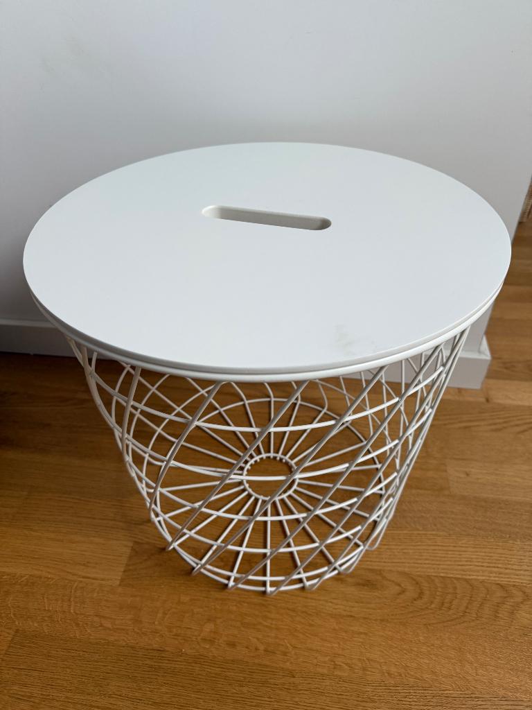 Kvistbro ikea bijzettafel, Rond, Moins de 55 cm, Enlèvement, Utilisé