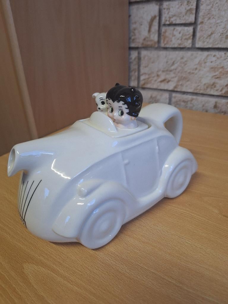 Betty Boop en Bimbo theepot zeldzame Vandor 1985., Verzamelen, Beelden en Beeldjes, Nieuw, Mens, Ophalen of Verzenden