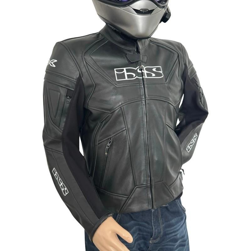 Veste de moto en cuir New IXS Hype pour homme - Taille 52, Enlèvement ou Envoi, Neuf, avec ticket, Hommes, Manteau | cuir