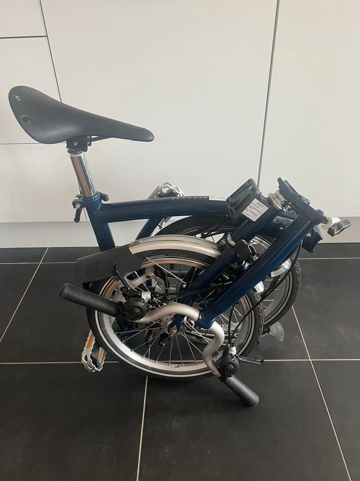 Brompton C Line Explore – Arch Tempest Blue– 6 versnellingen, Fietsen en Brommers, Fietsen | Vouwfietsen, Zo goed als nieuw, Brompton