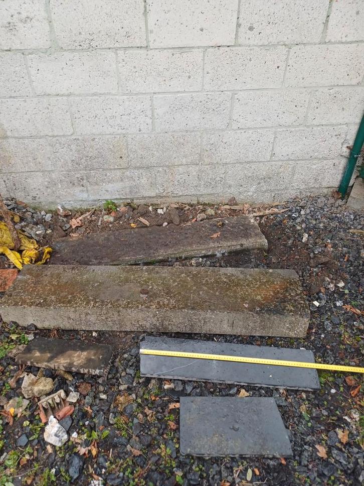 3 seuils en pierre bleue, Jardin & Terrasse, Traverses & Bordures, Enlèvement