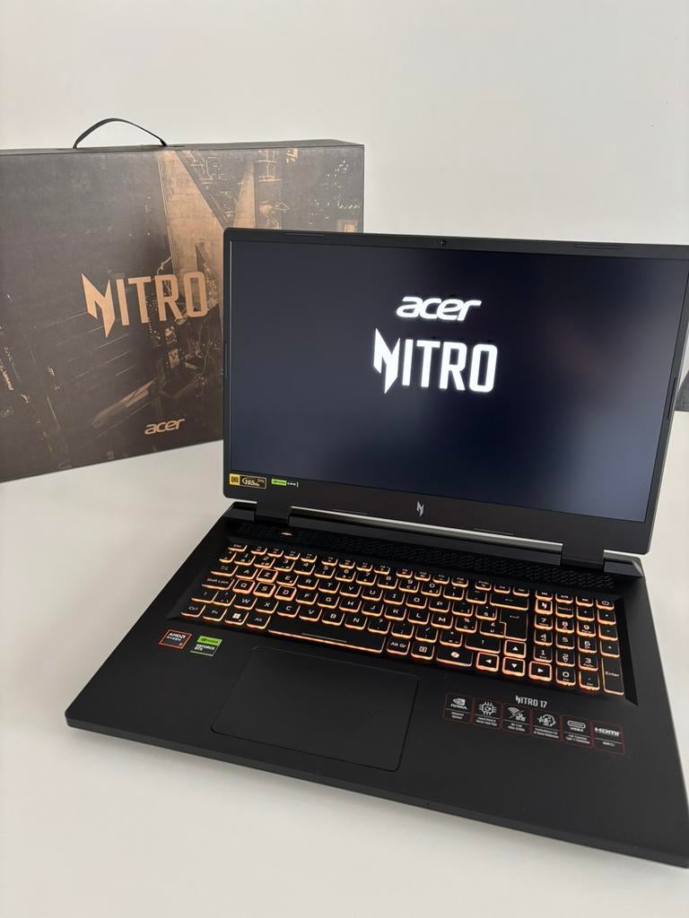 Acer Nitro 17 RTX 4070 – Ryzen 7 – 16GB – 1TB – 165Hz, Computers en Software, Windows Laptops, Zo goed als nieuw, 17 inch of meer