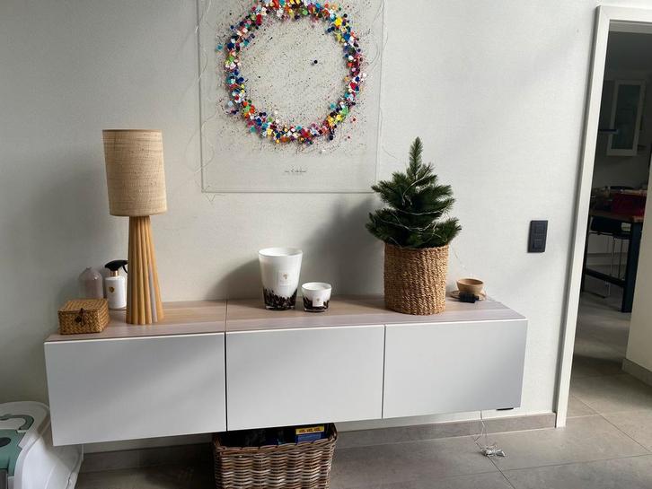 Meuble suspendu ikea a tiroirs, Maison & Meubles, Armoires | Dressoirs, Utilisé, 150 à 200 cm, 25 à 50 cm, Avec tiroir(s), Autres matériaux