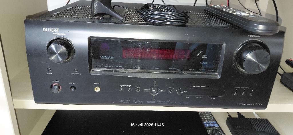 Home cinema pro DENON AVR-1910 + HP FOCAL, 7.1-systeem, Gebruikt, Blu-ray-speler, 70 watt of meer