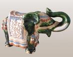 Asie superbe éléphant mid century. Céramique,peint à la main, Envoi