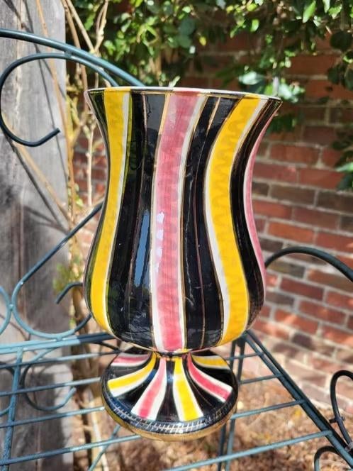 Magnifique vase vintage Hubert Bequet — Années 50/60, Antiquités & Art, Enlèvement ou Envoi
