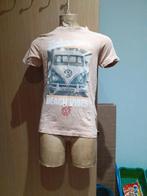 Roze t-shirt met een VW 9/10 jaar oud ontwerp, noem maar op, Kinderen en Baby's, Kinderkleding | Maat 134, Gebruikt, Jongen of Meisje