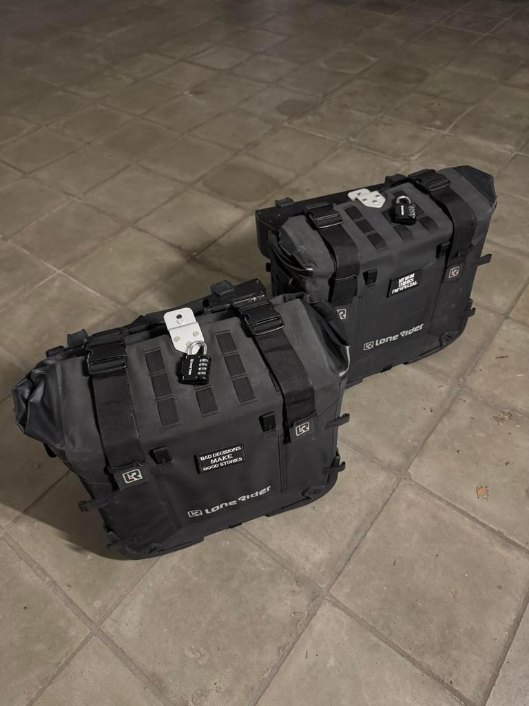Valises Lone Rider Motobags Rackless, Motos, Accessoires | Valises & Sacs, Comme neuf, Enlèvement