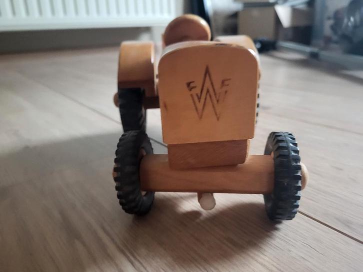 Vintage houten tractor FWF, Enfants & Bébés, Jouets | Jouets en bois, Utilisé, Enlèvement ou Envoi