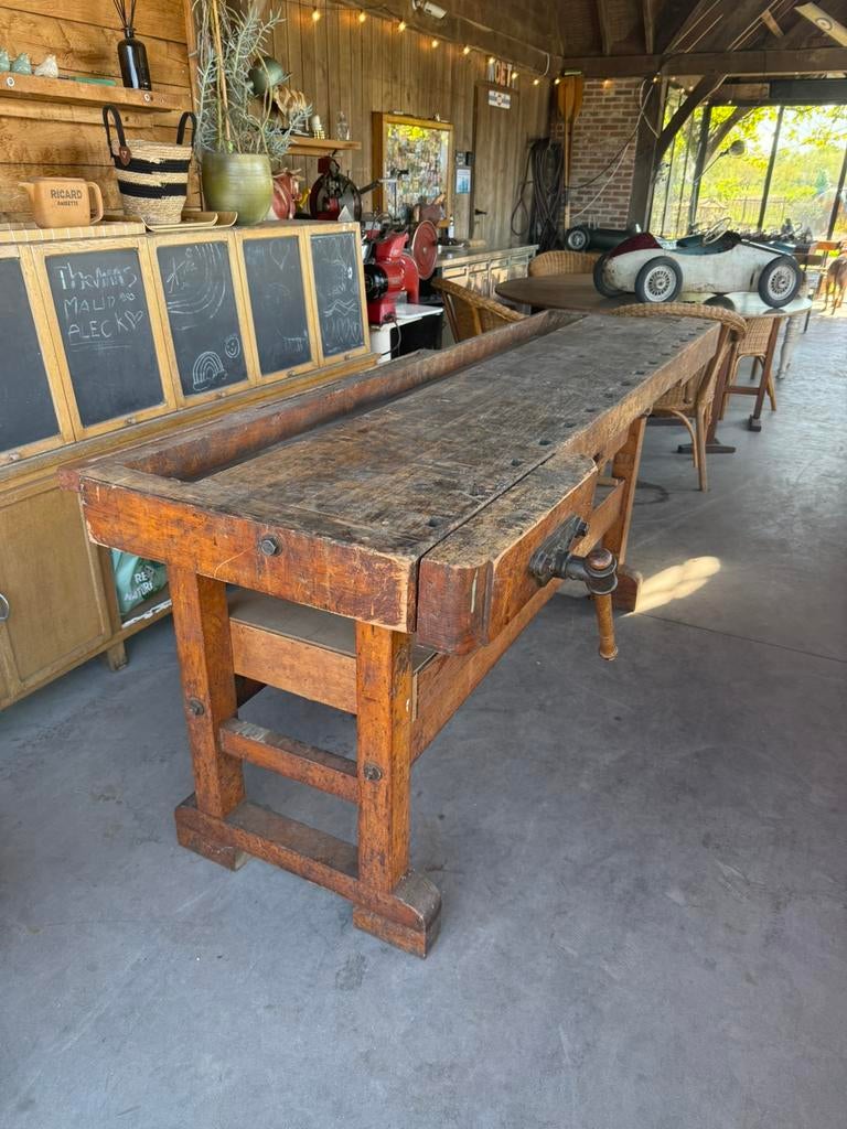 Werktafel keukentafel, Antiek en Kunst, Ophalen