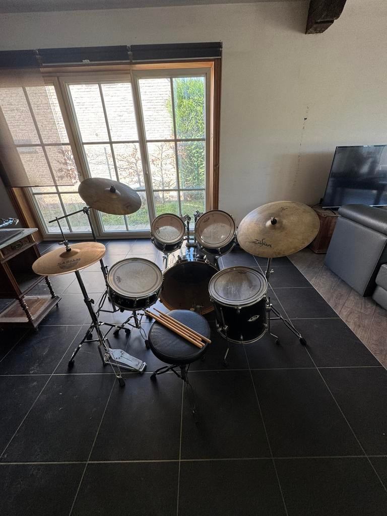 Drumstel Pearl Export SERIEUS DRUMS, Musique & Instruments, Batteries & Percussions, Utilisé, Pearl, Enlèvement