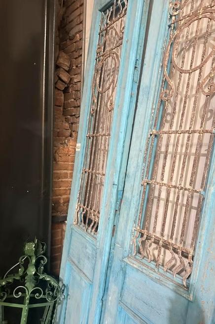 ANTIEKE PILAREN FRANSE BROCANTE SPIEGELS ANTIEKE DEUREN, Ophalen