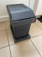 Afvalbak, uitschuifbaar, donker grijs, merk Haifa, Huis en Inrichting, Woonaccessoires | Prullenbakken, Ophalen, Kunststof, Gebruikt