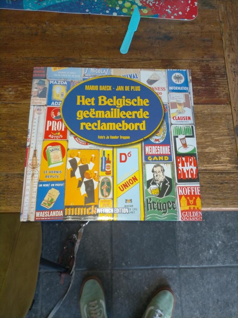 Het Belgisch geëmailleerde reclamebord, Antiek en Kunst, Antiek | Email, Ophalen