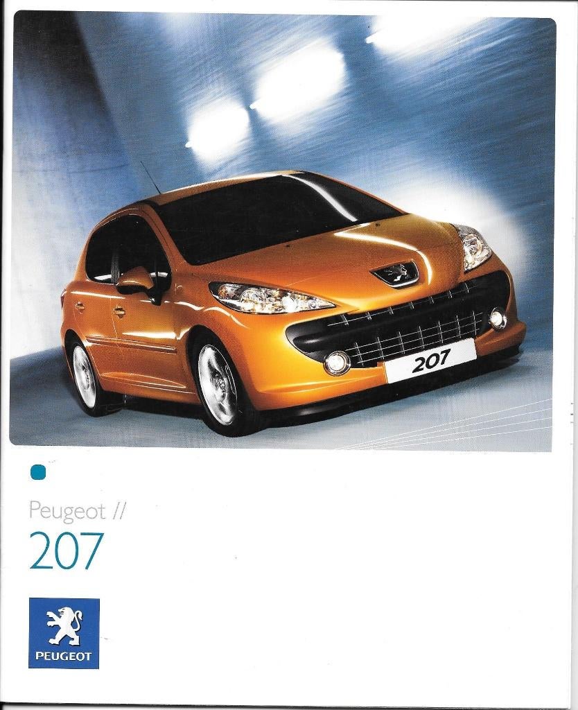 PEUGEOT 207, Livres, Autos | Brochures & Magazines, Enlèvement ou Envoi, Comme neuf, Peugeot