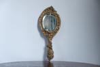 Victorian Style Brass Coloured Hand Mirror, Hand Spiegel, Antiek en Kunst, Ophalen of Verzenden