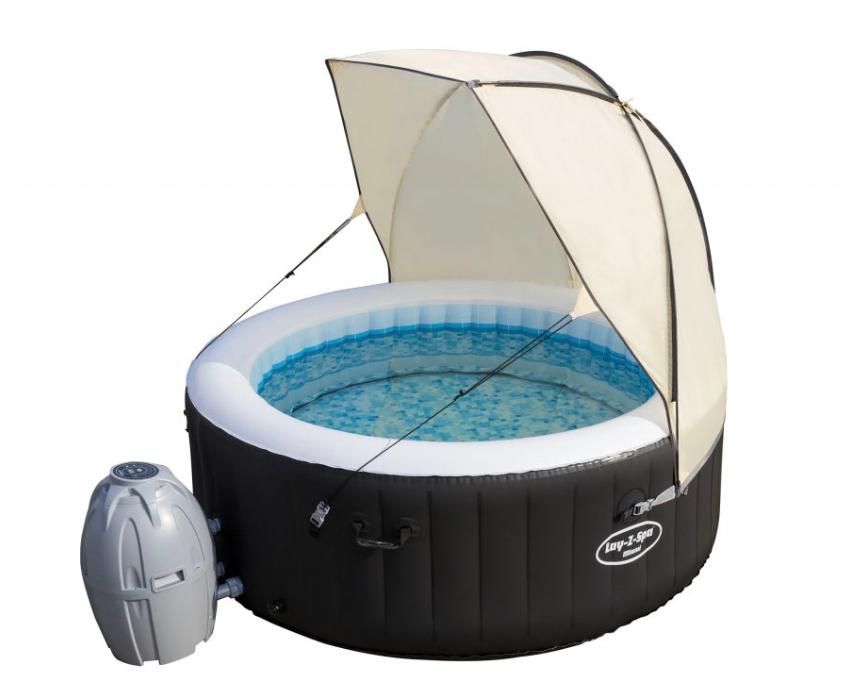 Bestway Lay Z Spa Canopy zonnescherm (tegen wind en regen), Tuin en Terras, Bubbelbaden en Hottubs, Zo goed als nieuw, Vast, Afdekzeil