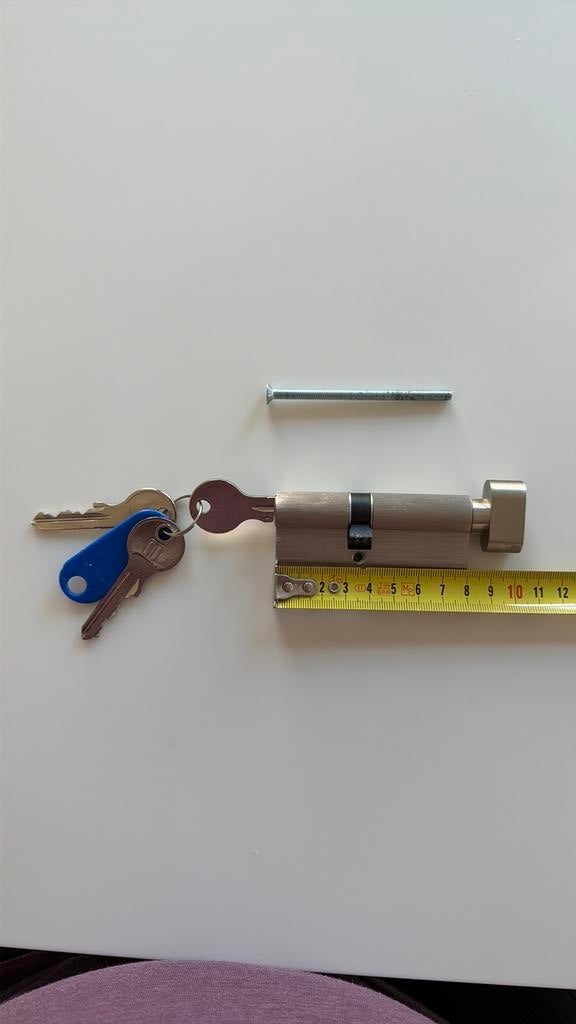 Cylindre de porte 35/45 bouton, Bricolage & Construction, Enlèvement, Comme neuf