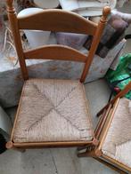 4 houten stoelen met een  rieten zitting afhaling, Antiek en Kunst, Ophalen