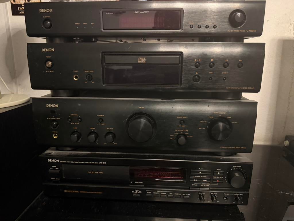 Denon stereo keten, Enlèvement ou Envoi, Comme neuf, Deck cassettes ou Lecteur-enregistreur de cassettes, Denon