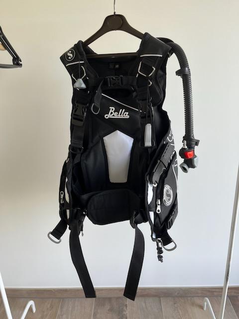 Trimvest Scubapro Bella white XS met duikmes Aqualung, Ophalen, Zo goed als nieuw, Trimvest of Wing