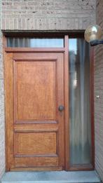 Voleiken voordeur met zij- en bovenlicht, Doe-het-zelf en Bouw, Deuren en Vliegenramen, Ophalen, Hout