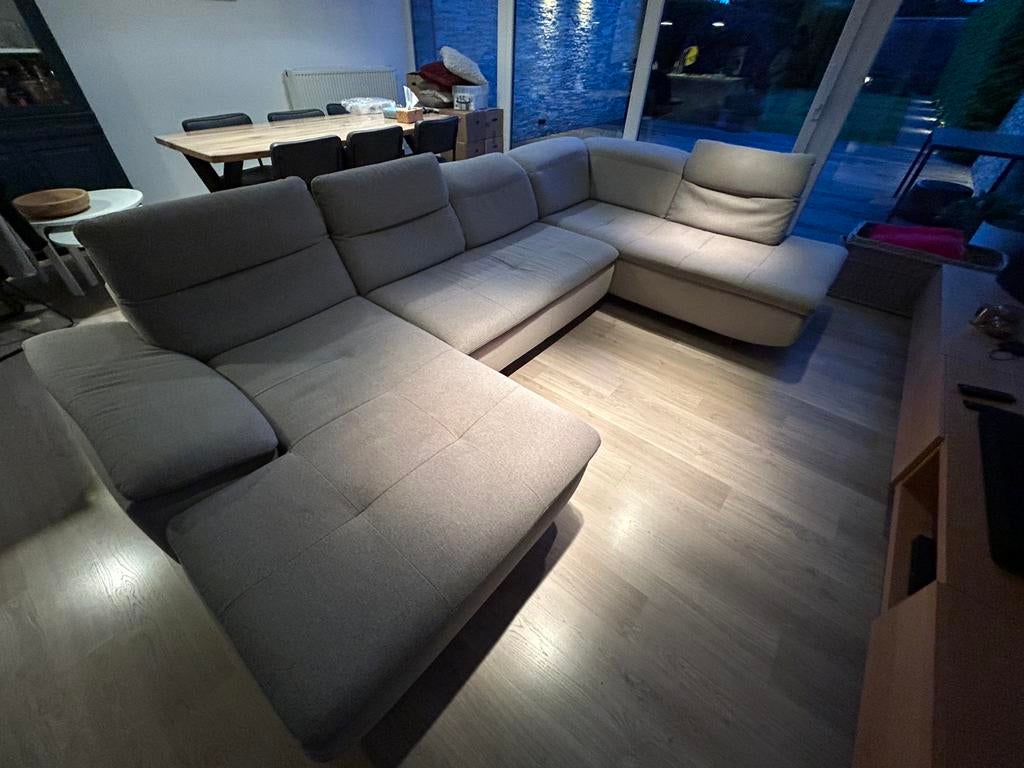 Stoffen zetel (omvormbaar tot bed), Ophalen, Gebruikt, 300 cm of meer, Tijdloos