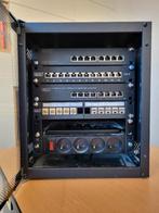 Compacte 10" netwerkkast incl switchen en patchpaneel, Ophalen, Gebruikt, Glas, Plaatstaal