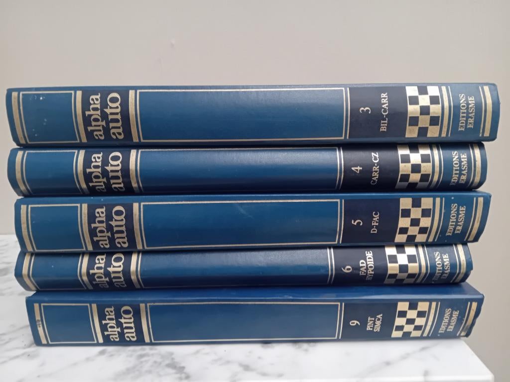 5 Boeken Alpha Auto lot 7A, Ophalen of Verzenden