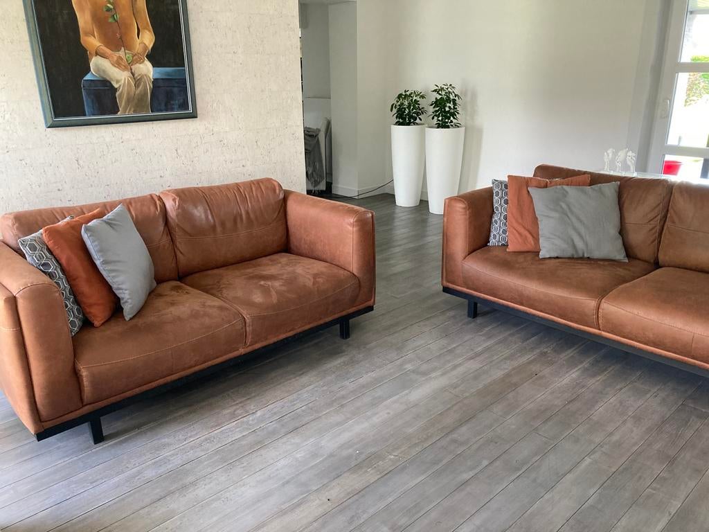 Salon+ 2 tables basses, Maison & Meubles, Enlèvement, Comme neuf, Modern