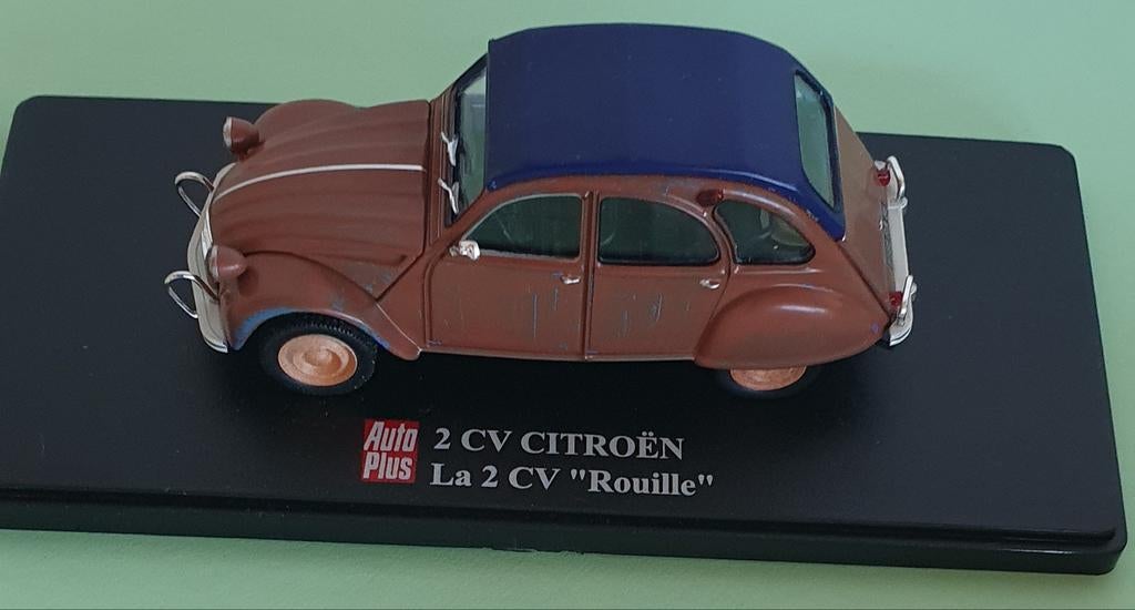 2 CV Citroën miniatuur - modelauto, Ophalen of Verzenden