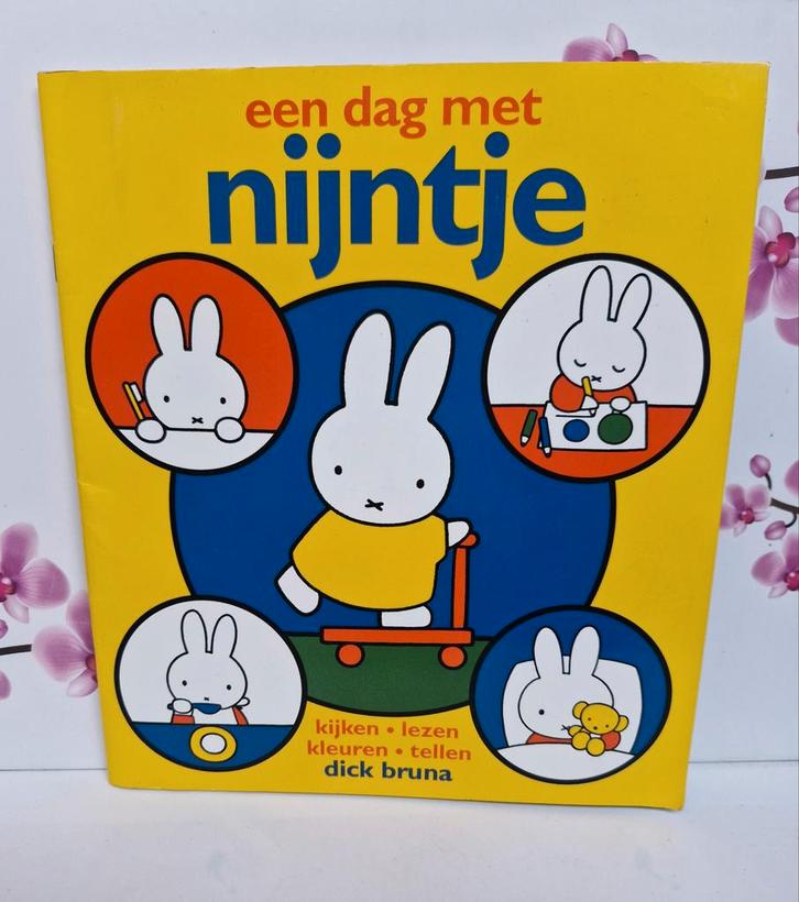 💛 Boek: Een Dag Met Nijntje, Boeken, Kinderboeken | Baby's en Peuters, Zo goed als nieuw, 3 tot 4 jaar, Uitklap-, Voel- of Ontdekboek