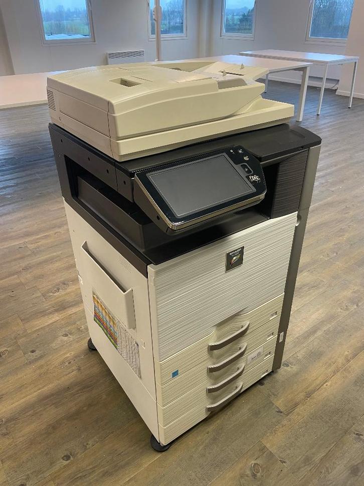 Printer SHARP MX4112N op wielen, incl inktpatronen, Computers en Software, Printers, Gebruikt, All-in-one, Inkjetprinter, Faxen