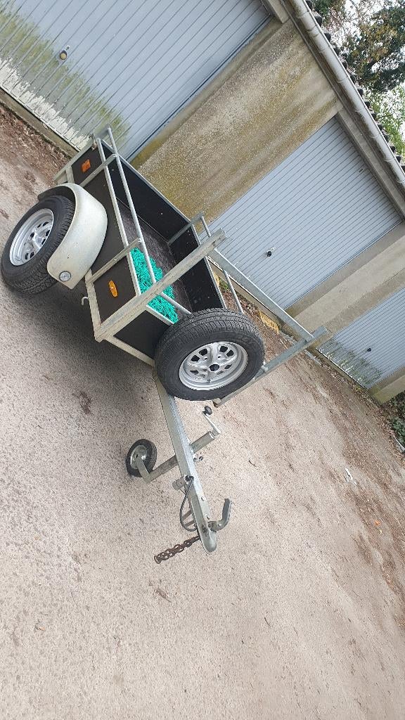 Remorque simple essieux 750kg 1,60cm/1,m, Enlèvement ou Envoi, Comme neuf