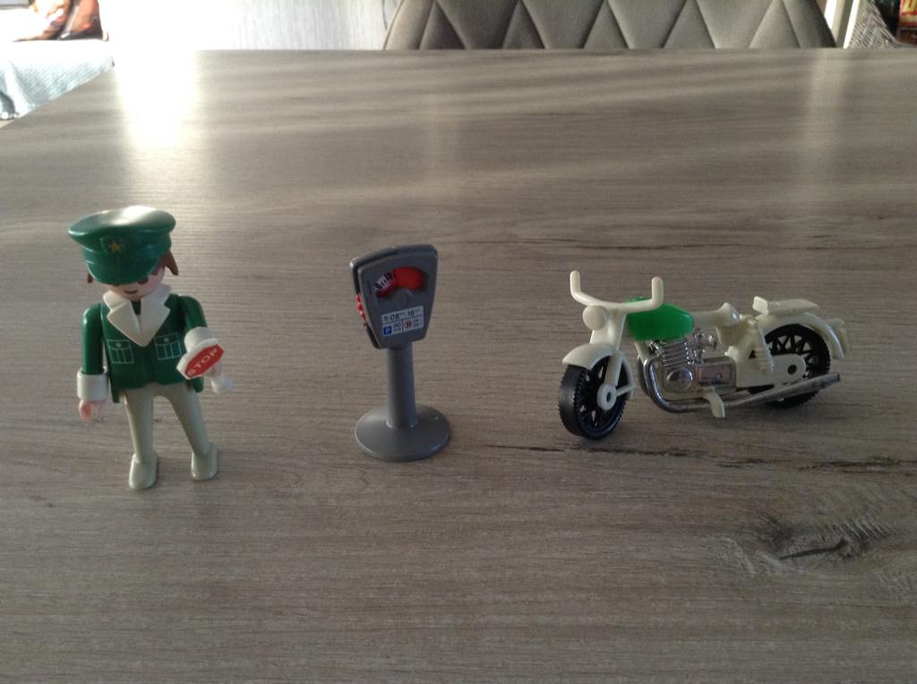 Playmobil politiemoto speelset, Ophalen of Verzenden, Zo goed als nieuw, Complete set