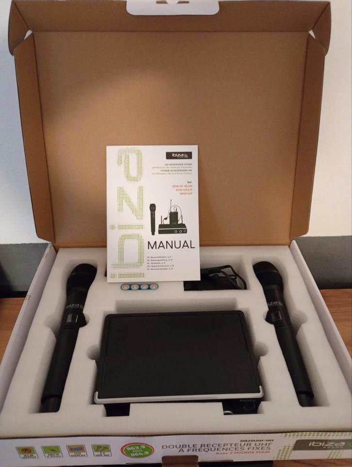 Draadloze microfoons Ibiza ., Muziek en Instrumenten, Microfoons, Zo goed als nieuw, Draadloos, Ophalen