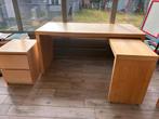 IKEA Malm bureau met uitschuifbaar deel en ladenkastje, Enlèvement, Utilisé, Bureau