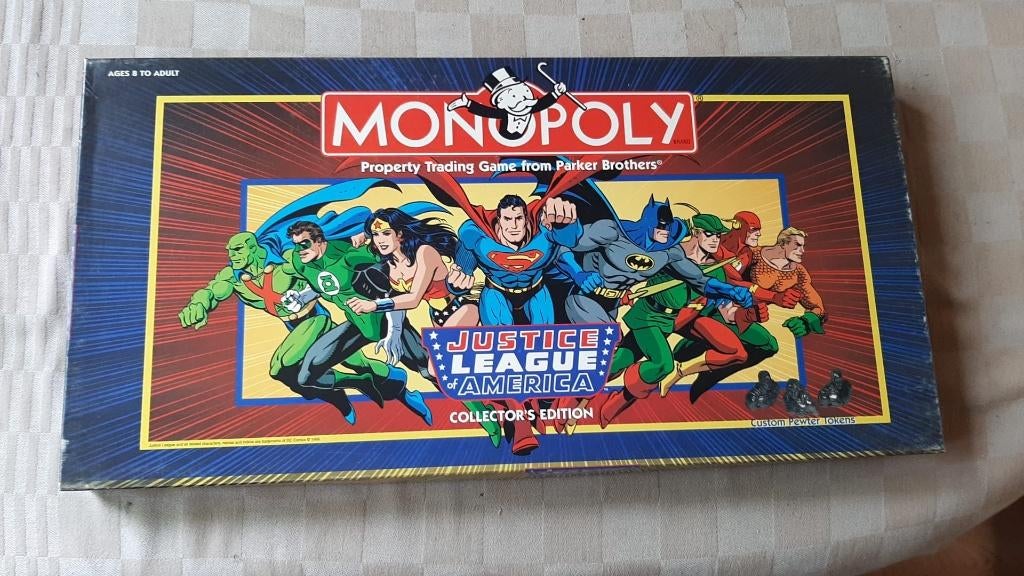 bordspel Monopoly The Justice League Monopolie USA, Hobby en Vrije tijd, Gezelschapsspellen | Bordspellen, Nieuw, Een of twee spelers