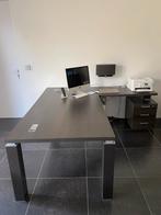 Bureau in L-vorm + ladenblok + kast, Huis en Inrichting, Bureaus, Ophalen, Zo goed als nieuw, Bureau