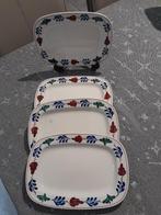 Boch Boerenbont 4 Assiettes rectangulaires Bon État, Enlèvement ou Envoi