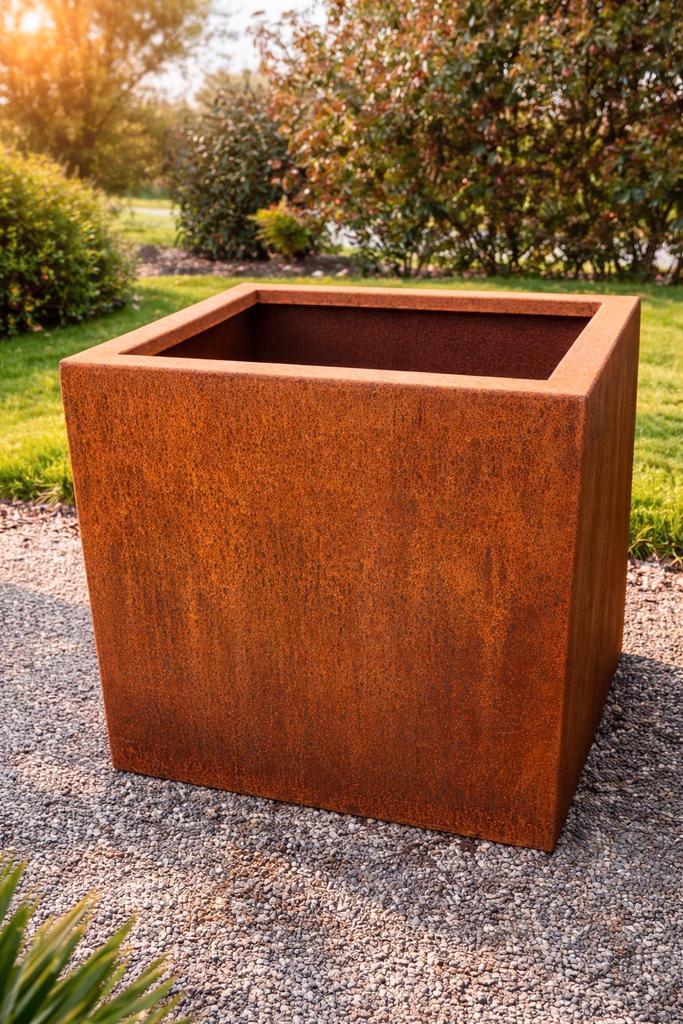 Cortenstaal plantenbak, Tuin en Terras, Bloembakken en Plantenbakken, Ophalen