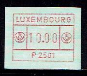 Luxemburg.  Automaat.  XX, Timbres & Monnaies, Timbres | Europe | Autre, Enlèvement ou Envoi, Luxembourg, Non oblitéré