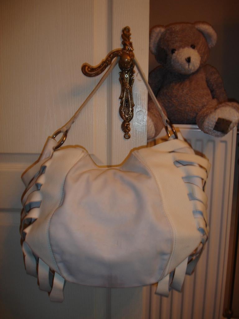 Sac à main Nathan - Baume, Enlèvement ou Envoi, Utilisé, Blanc, Sac à main