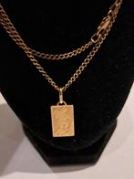 Collier et pendentif 18k 52cm 10,60g, Enlèvement ou Envoi, Or, Pendentif