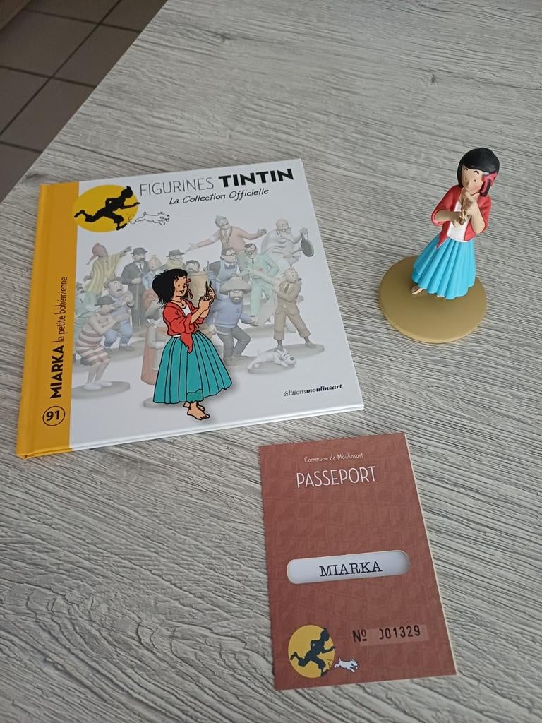 Figurine Miarka Collection Officielle Moulinsart, Collections, Personnages de BD, Comme neuf, Statue ou Figurine, Tintin, Enlèvement ou Envoi
