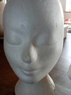 Mannequin-hoofden van piepschuim, Antiek en Kunst, Ophalen of Verzenden