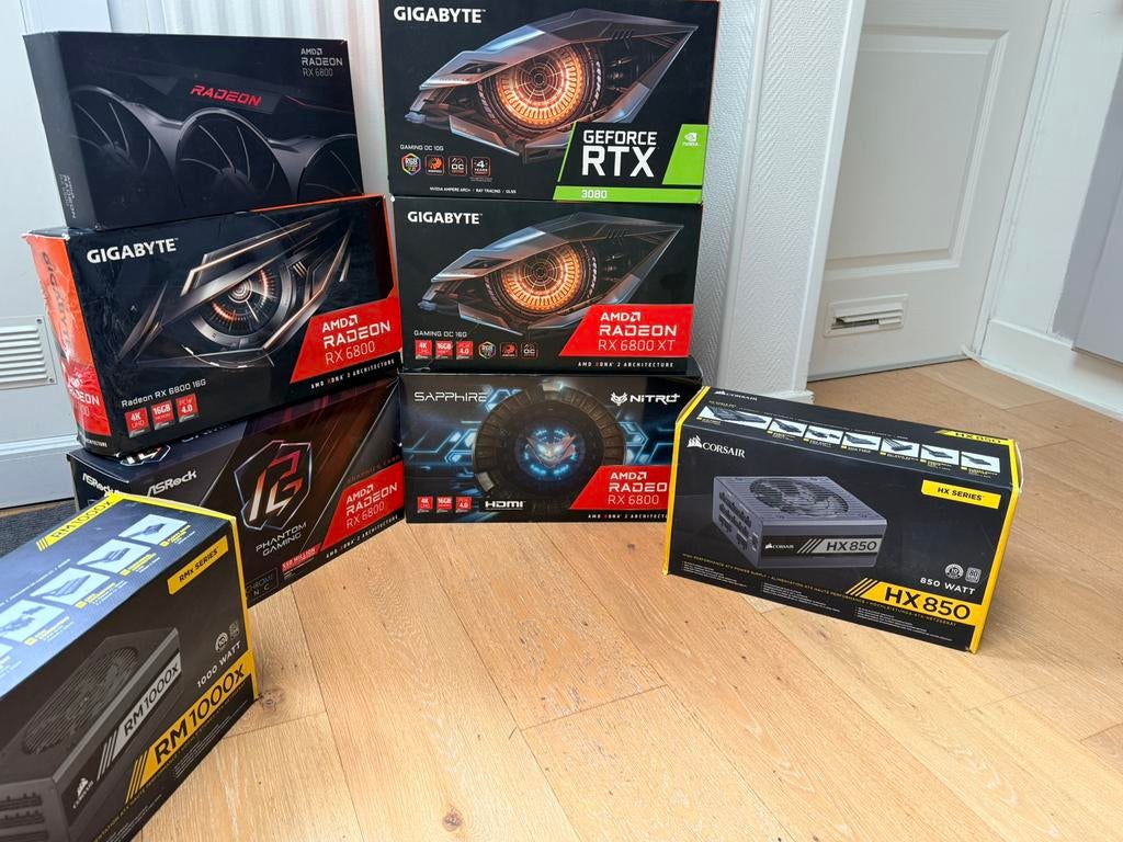 Lot carte graphique, Computers en Software, Videokaarten, Zo goed als nieuw, Ophalen