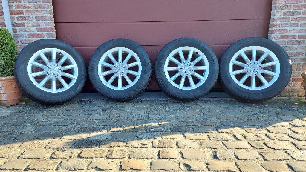 4x zomerband Continental op velg AUDI Q3, Auto-onderdelen, Banden en Velgen, Ophalen, Gebruikt, Banden en Velgen, 17 inch